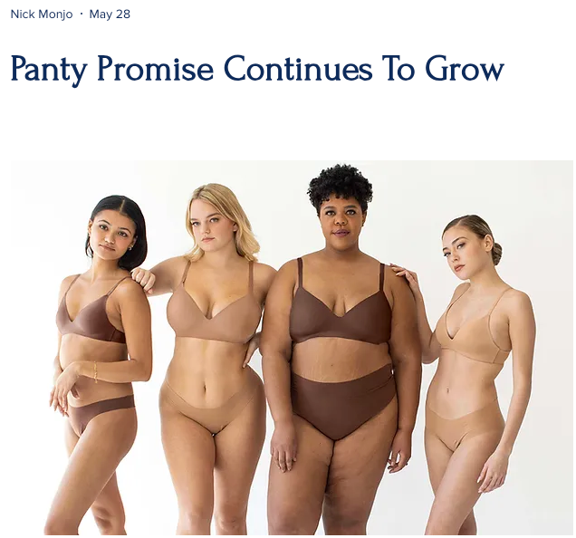 Press Release- Body Magazine. Panty Promise Continues to Grow